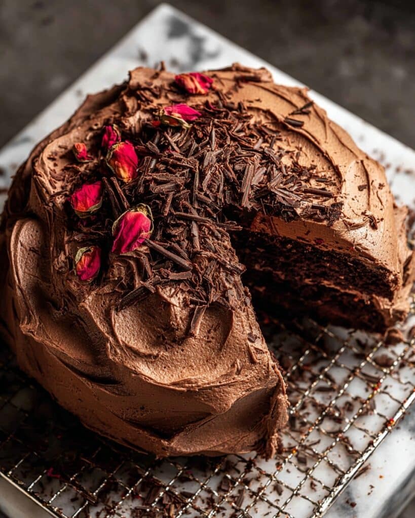 Brown Butter Banana Cake with Chocolate Caramel Frosting Recipe