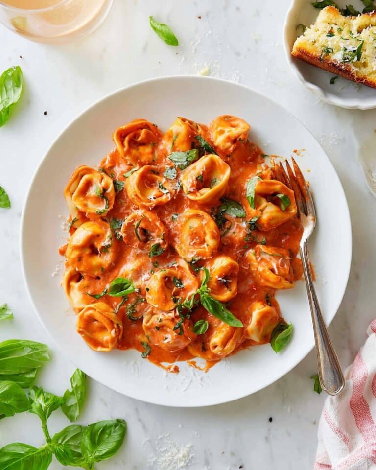 The Best Tortelloni in Creamy Tomato Sauce Recipe
