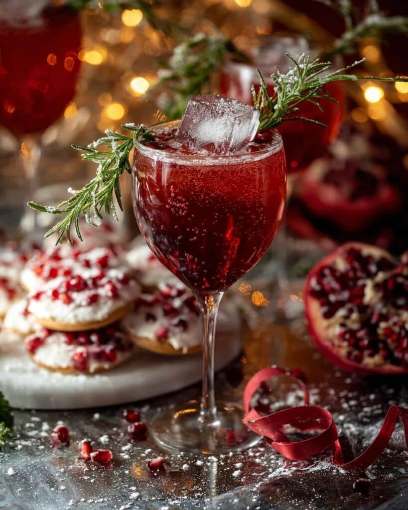 Sparkling Mistletoe Cosmo Recipe