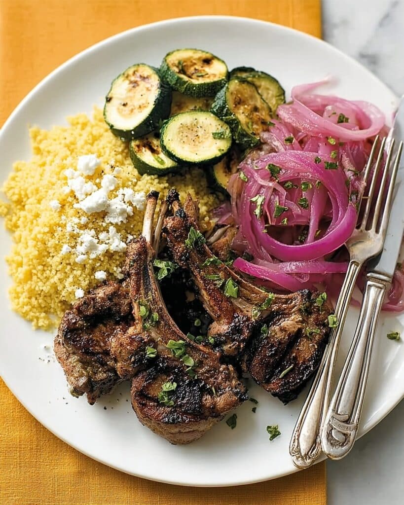 Grilled Lamb with Hummus Mash Recipe