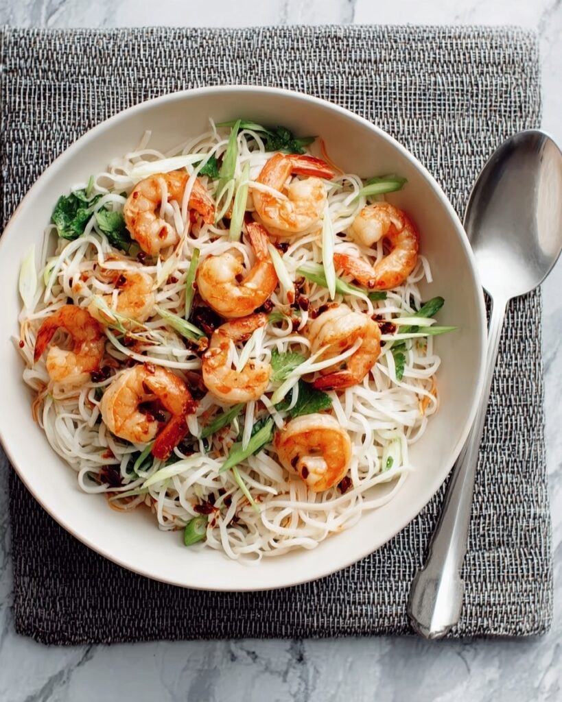 Garlic Chilli Prawns with Sesame Noodles Recipe