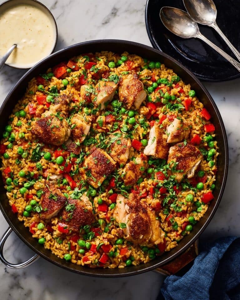 Chicken & Chorizo One-Pan Rice Skillet Recipe