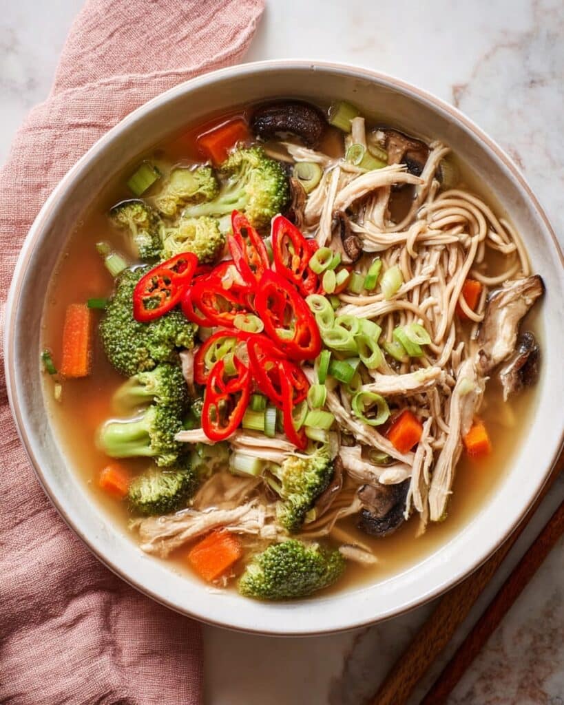 Immune-Supporting Miso Chicken Noodle Soup Recipe