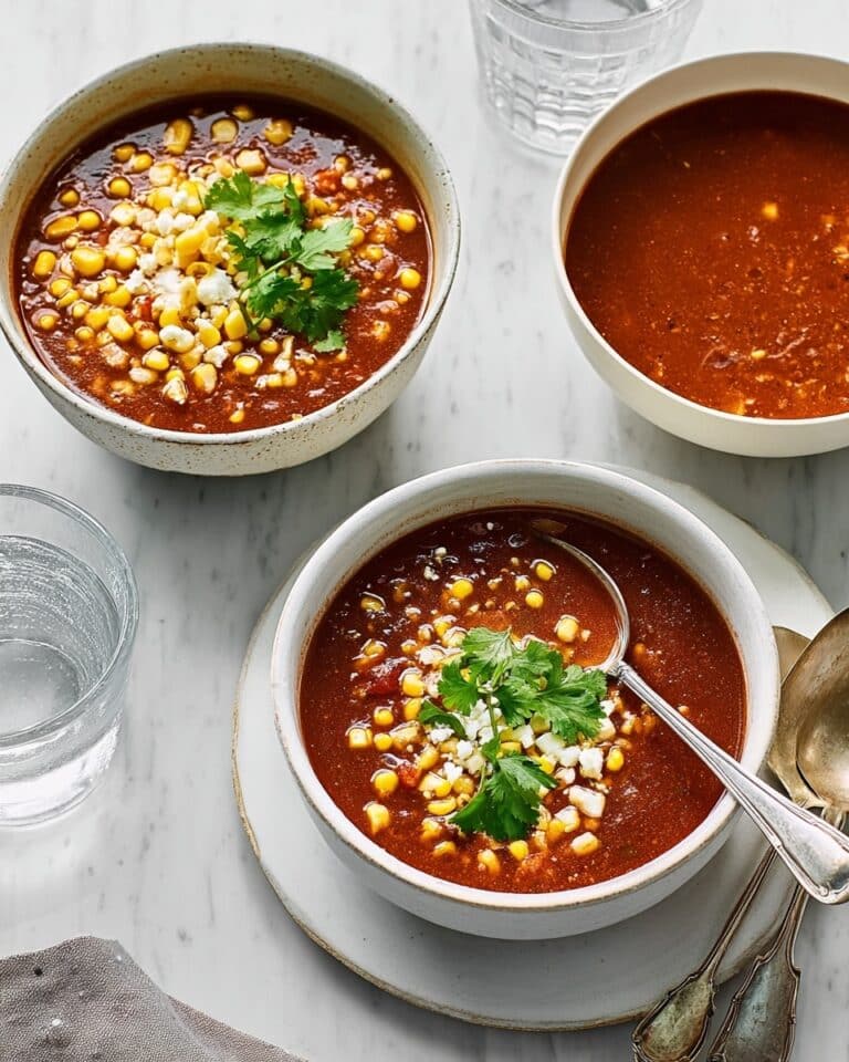 Smoky Tomato, Chipotle & Charred Corn Soup Recipe
