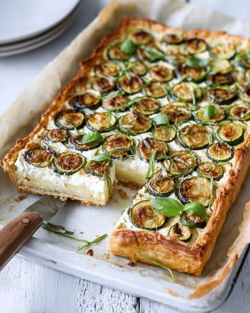 Courgette and Ricotta Tart Recipe