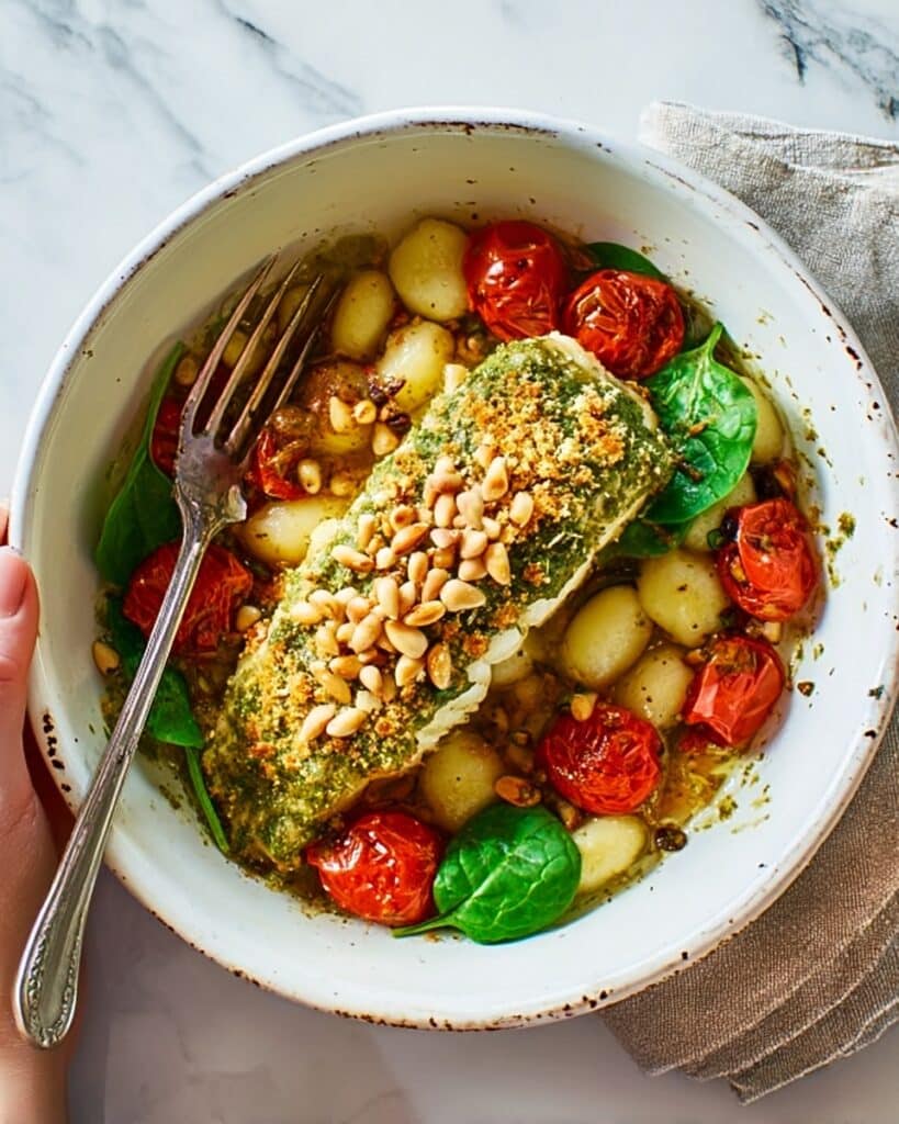 Pesto Salmon & Bean Gratin Recipe