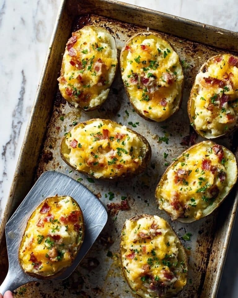 Bonfire Night Baked Potatoes with Crispy Bacon, Caramelized Onions, and Melting Cheese Recipe