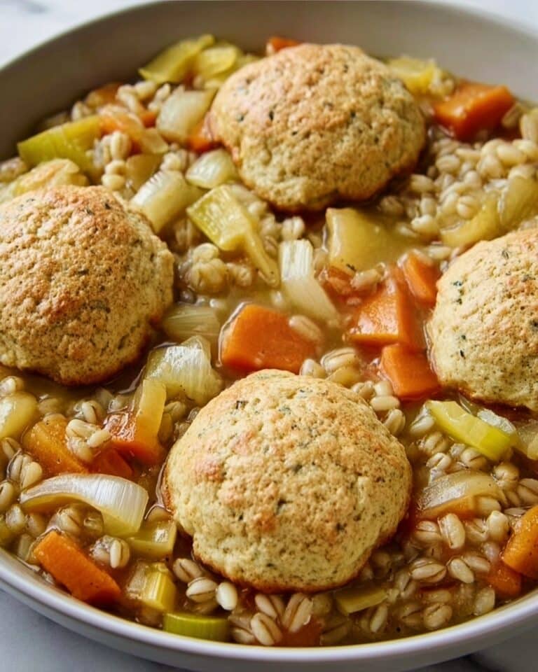 Vegetable Stew with Herby Dumplings Recipe