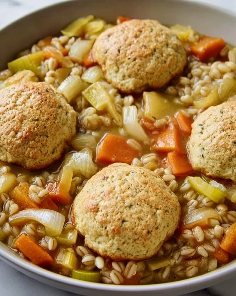 Vegetable Stew with Herby Dumplings Recipe