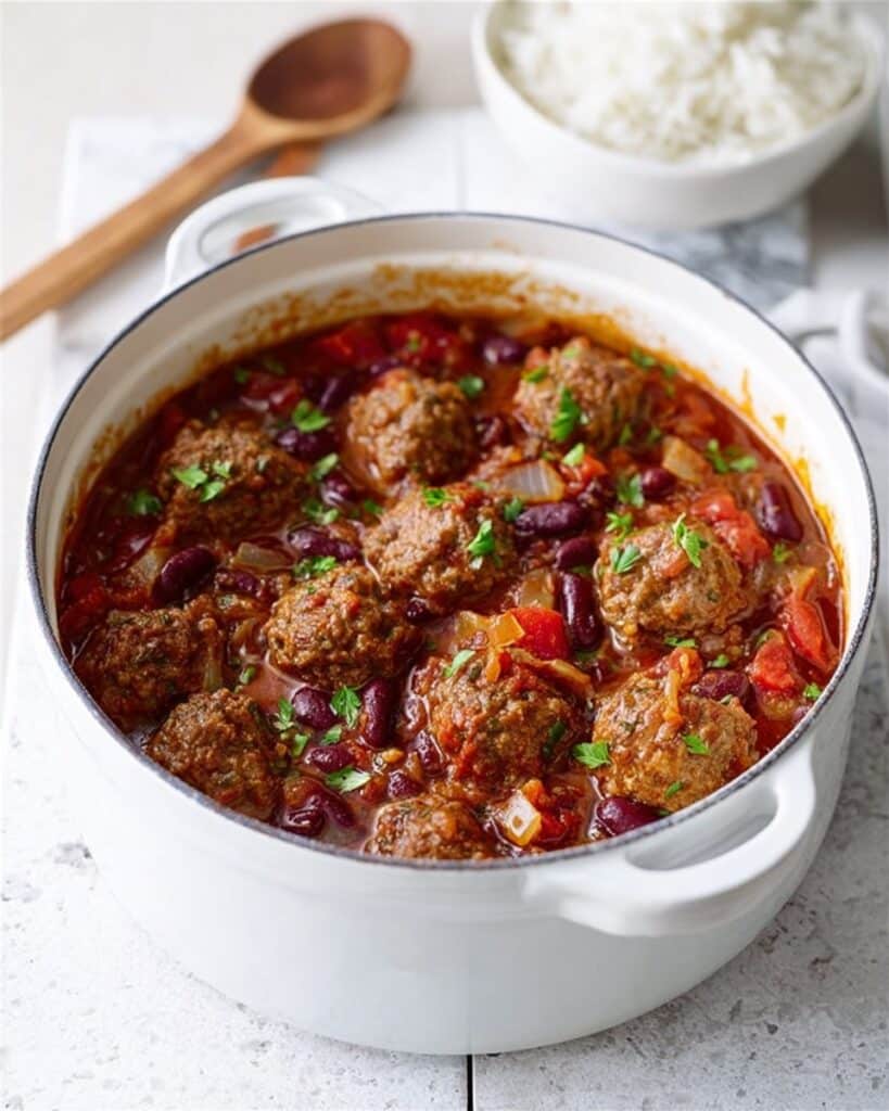 Smoky Mexican Meatball Stew Recipe