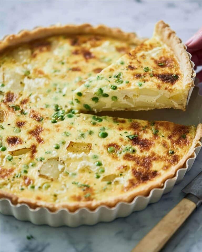 New Potato, Spring Onion & Montgomery Cheddar Quiche Recipe