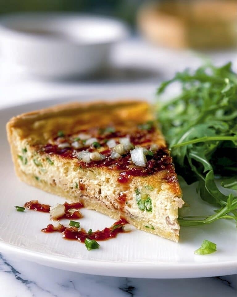 Crab & Ginger Tart with Chili Dressing Recipe