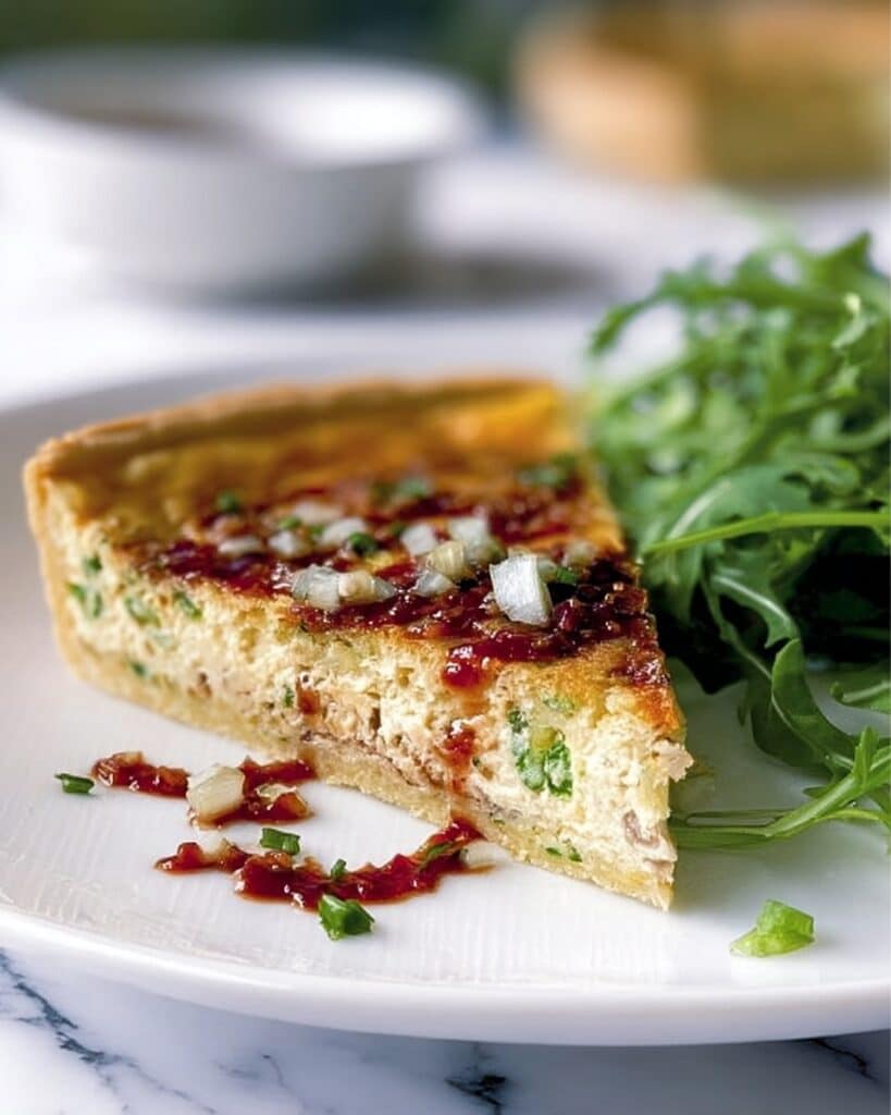 Crab & Ginger Tart with Chili Dressing Recipe