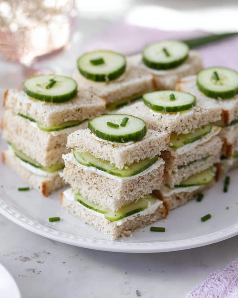Cucumber & Herb Triple-Decker Sandwiches Recipe
