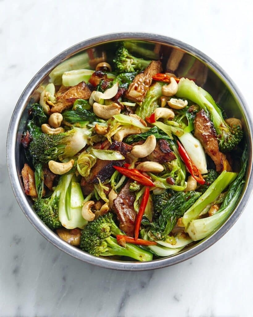 Tofu, Greens & Cashew Stir-Fry Recipe