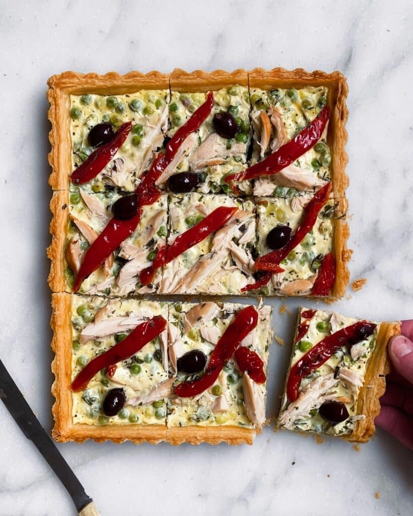 Mediterranean Tuna, Pepper & Courgette Tart Recipe