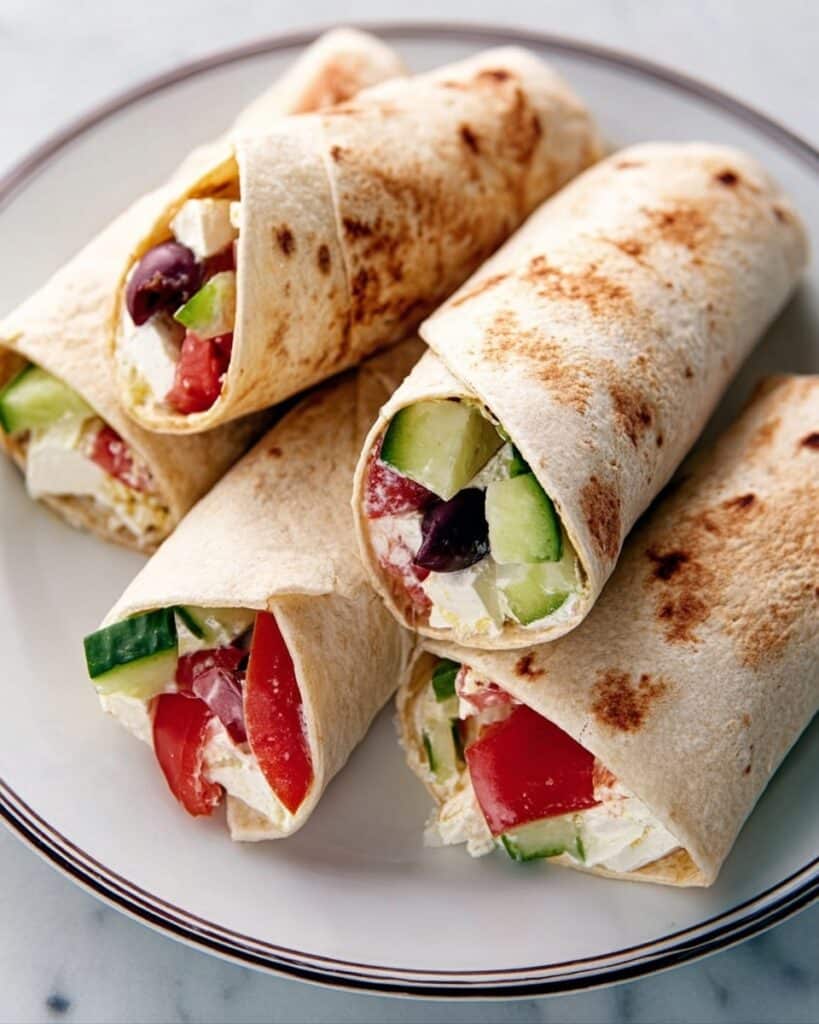Greek Salad Wraps Recipe
