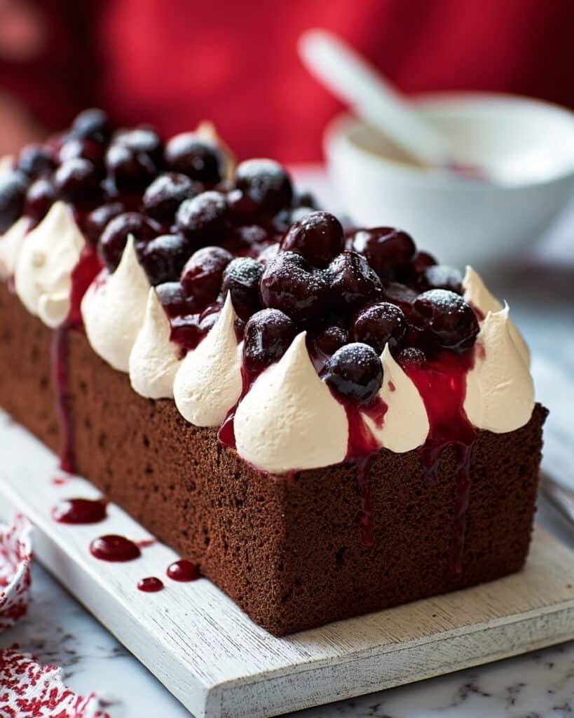 Black Forest Loaf Cake Recipe
