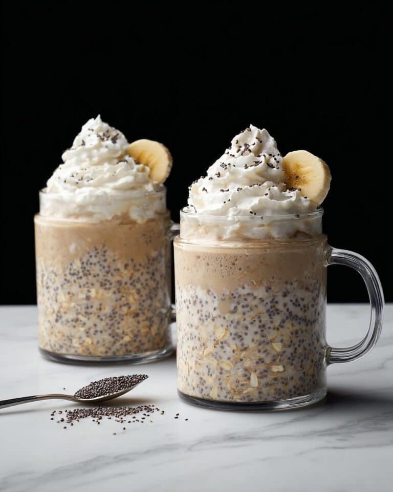Banana Chia Protein Overnight Oats Recipe