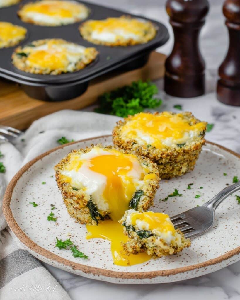 Quinoa Spinach Egg Cups Recipe