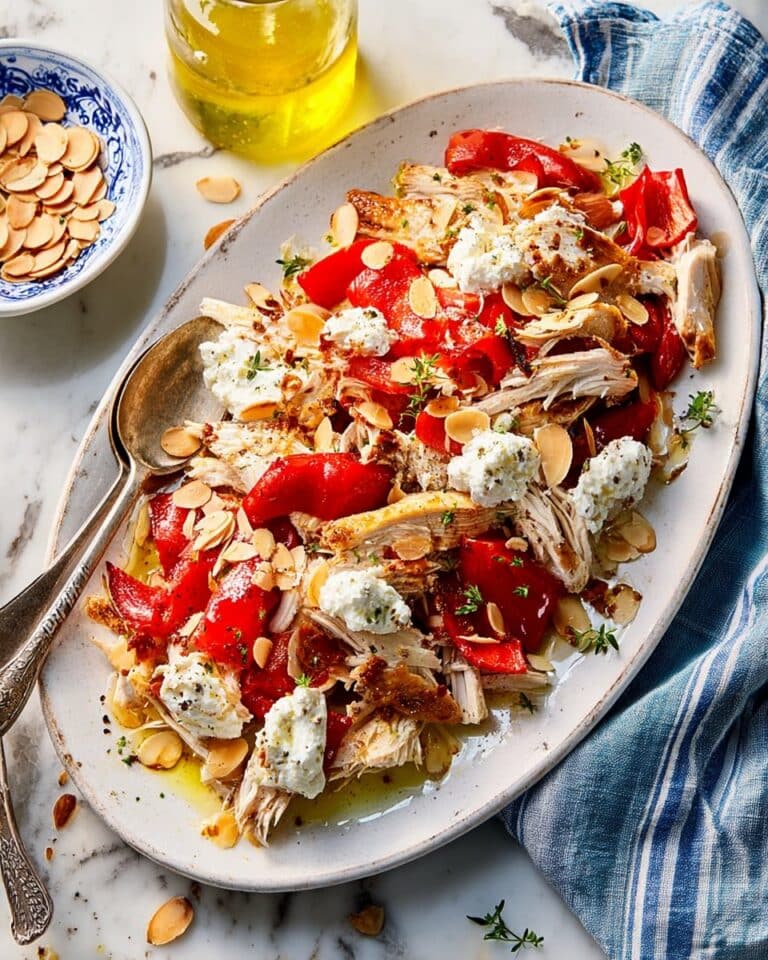 Rotisserie Chicken, Roasted Red Pepper & Anchovy Platter Recipe