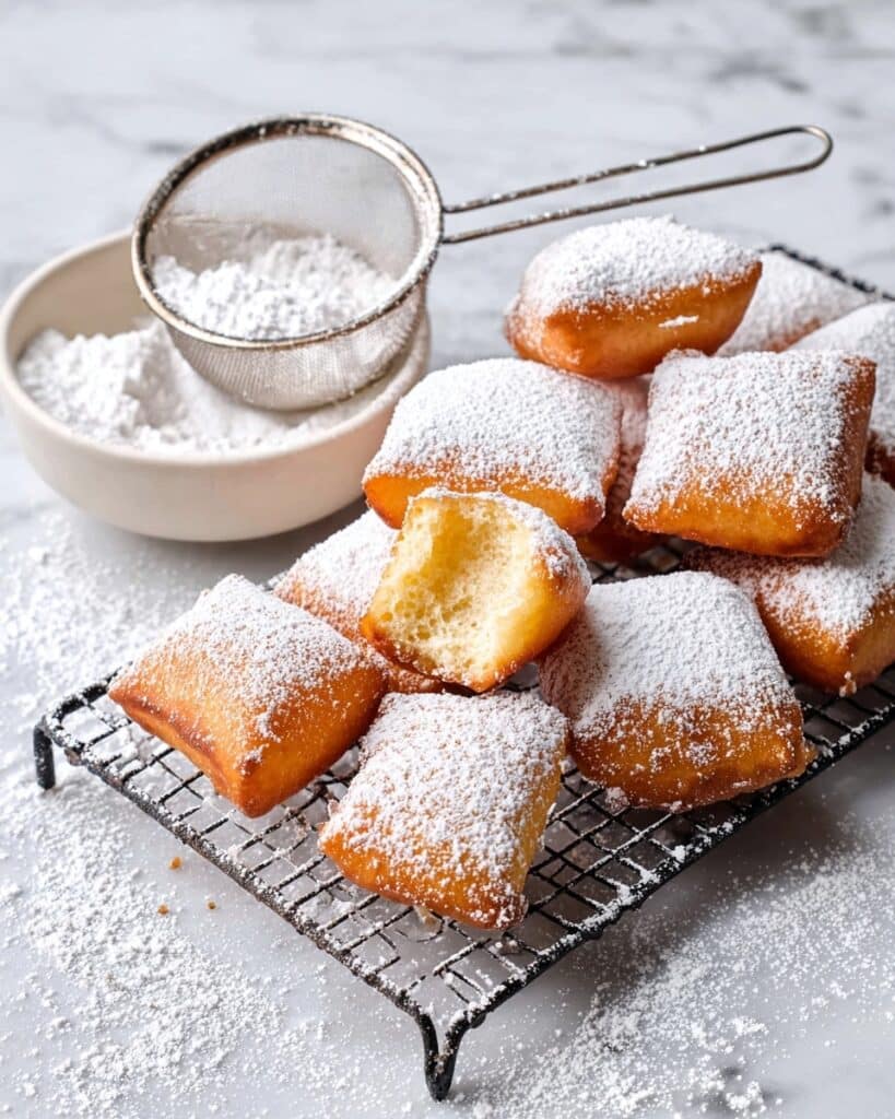 Classic Deep-Fried Beignets with Icing Sugar Recipe