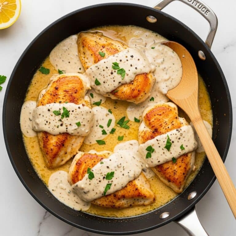 Herb Chicken in Creamy Lemon Sauce Recipe