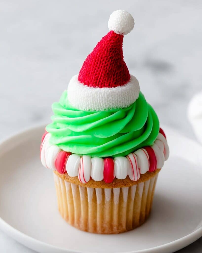 Elf Hat Cupcake Tower Recipe