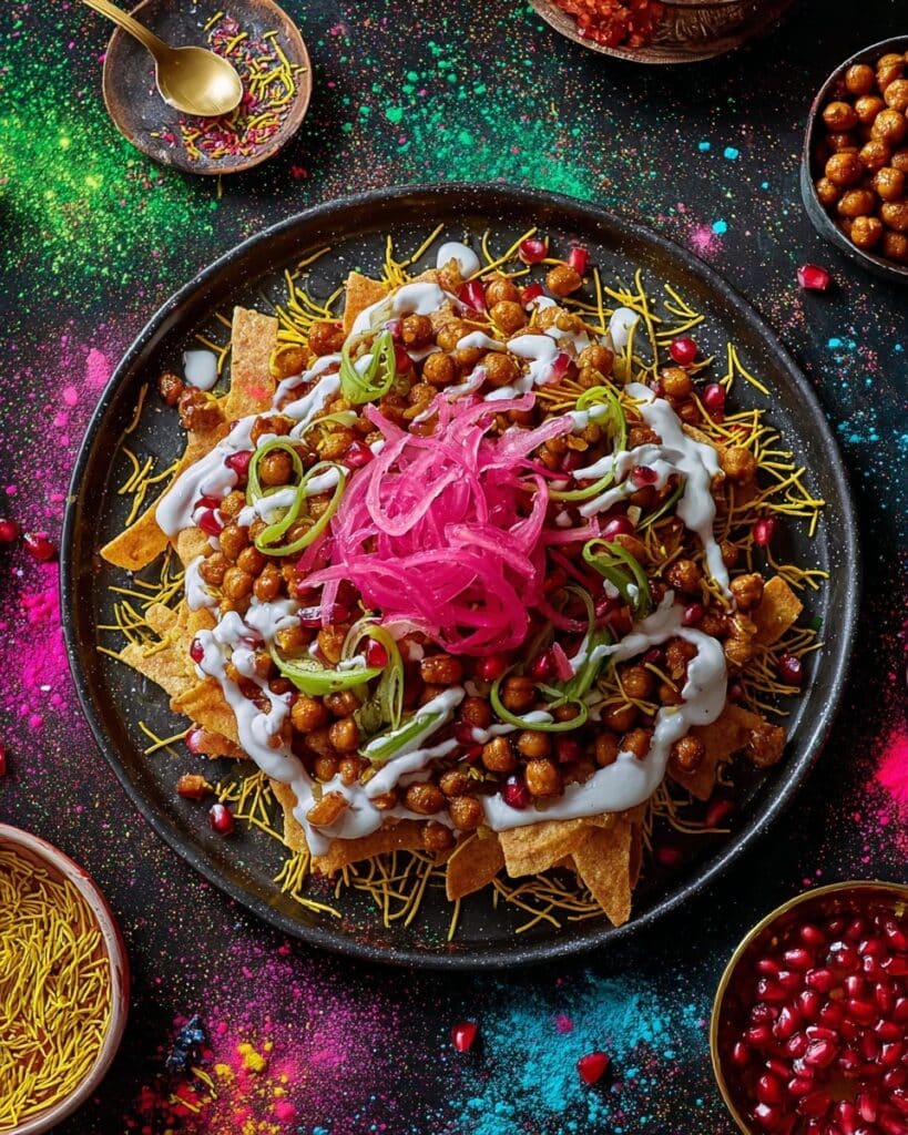 Samosa Chaat with Spiced Chickpeas and Yogurt Recipe