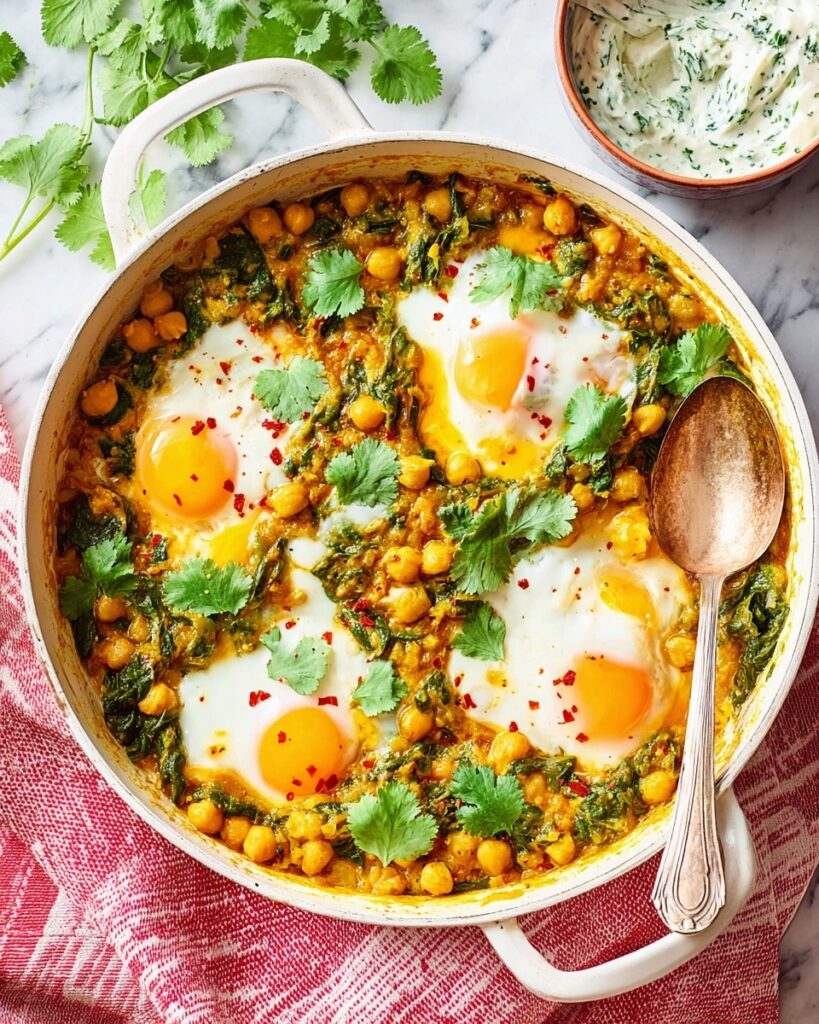 Dhal Poached Eggs with Herby Raita Recipe