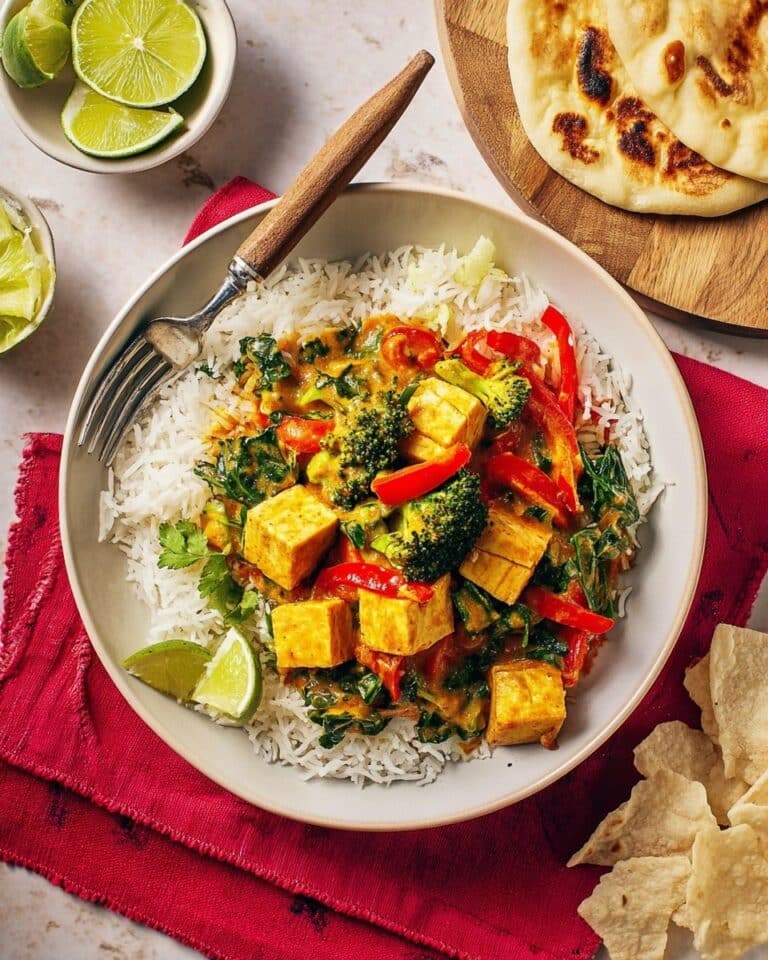 Crispy Paneer, Spinach & Coconut Curry Recipe