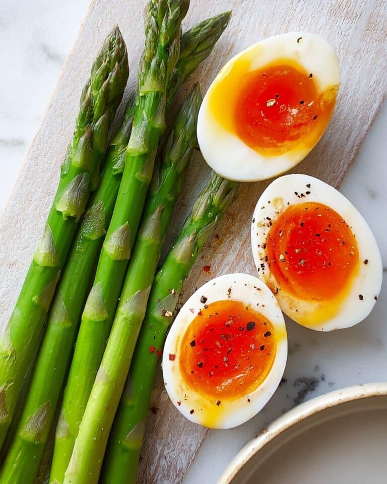 Egg & Soldiers with Steamed Asparagus Recipe