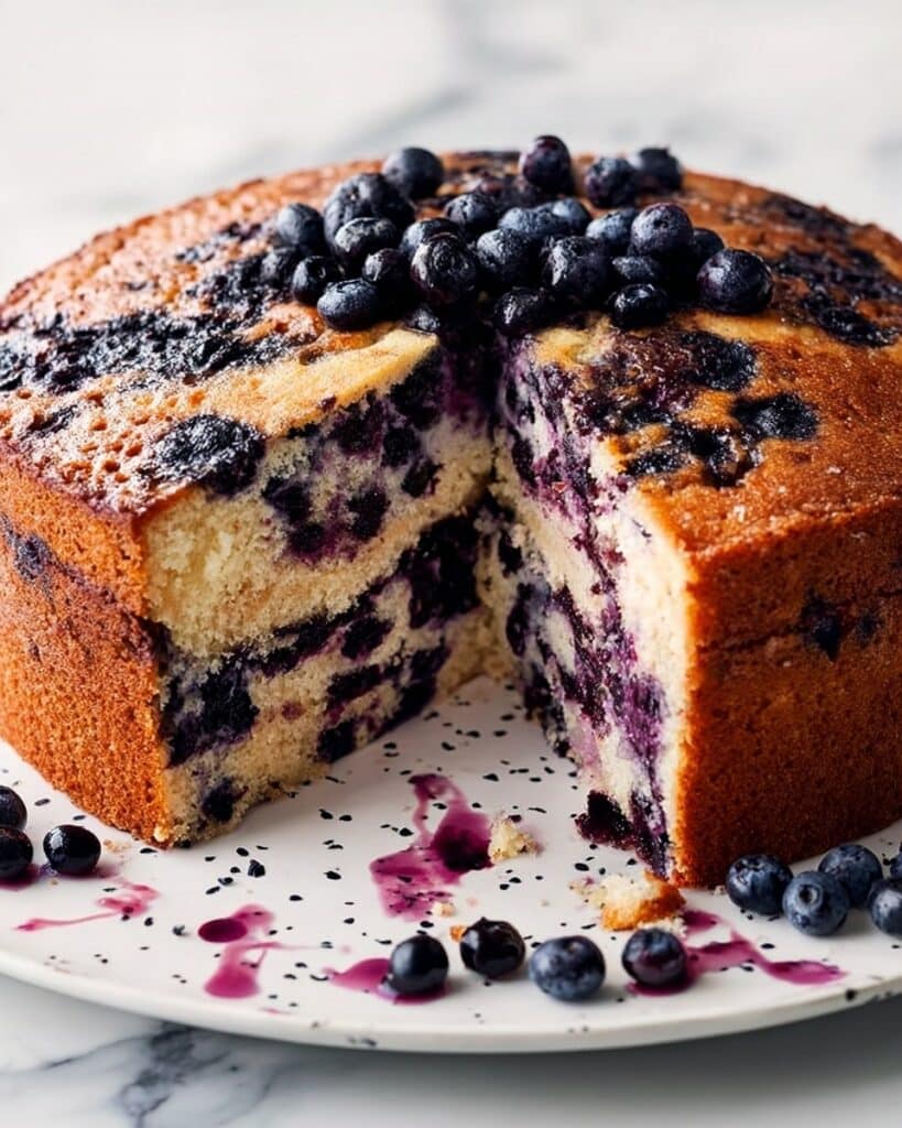 Blueberry Lemon Yogurt Cake Recipe