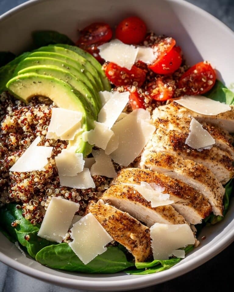 Avocado Chicken Caesar Bowl Recipe
