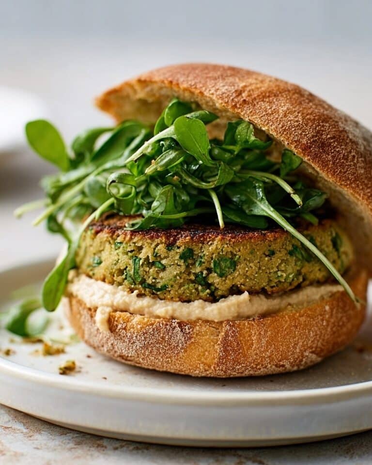 Falafel Burgers with Houmous and Watercress Recipe