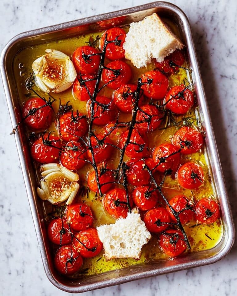 Slow-Cooked Vine Tomatoes with Garlic Recipe