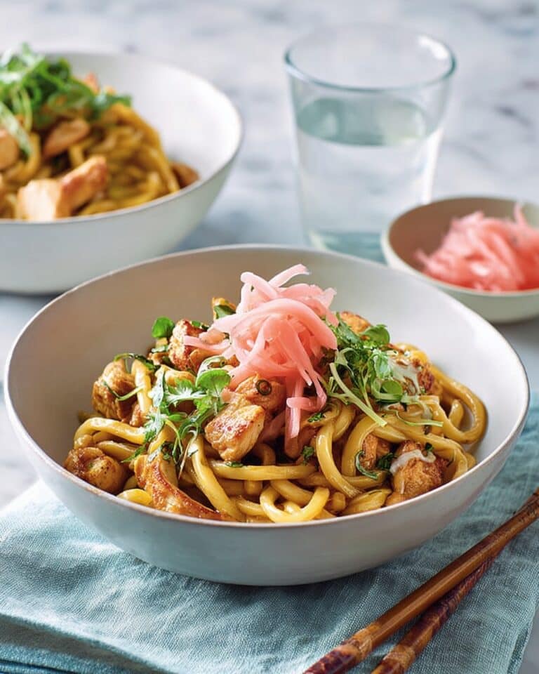 Ginger Chicken Udon Noodles Recipe