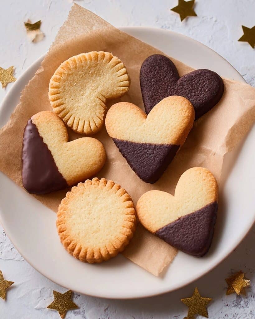 Lemon Butter Cookies Dipped in Chocolate Recipe