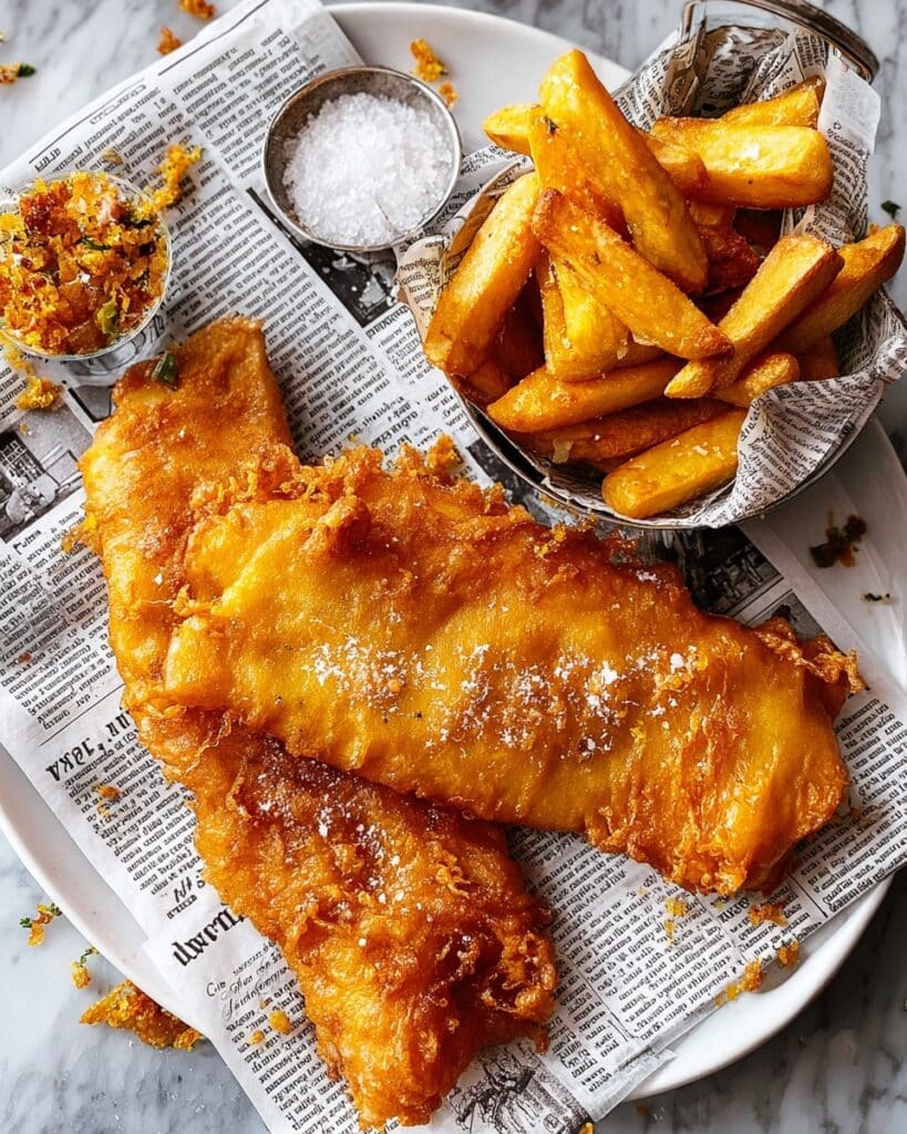 Classic Fish and Chips with Homemade Tartare Sauce Recipe