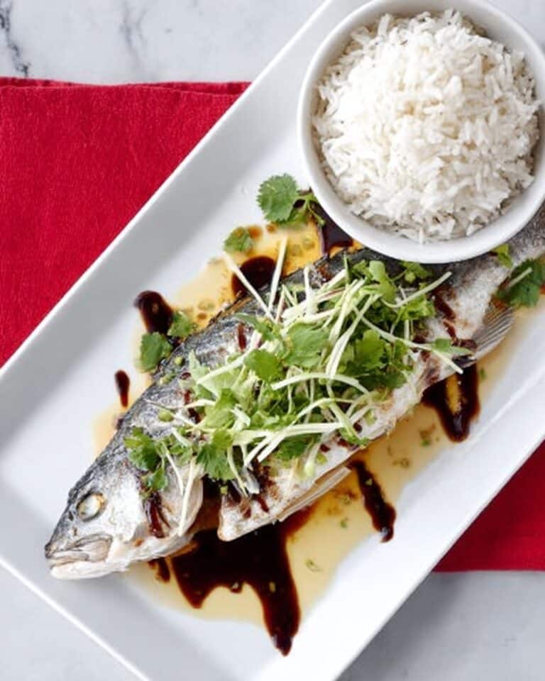 Steamed Sea Bass with Black Bean Sauce Recipe