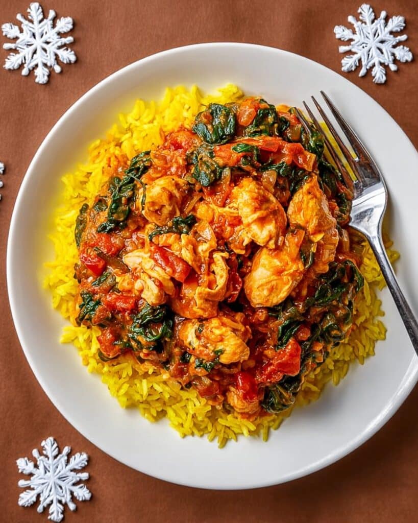 Chicken Saag with Basmati Rice Recipe