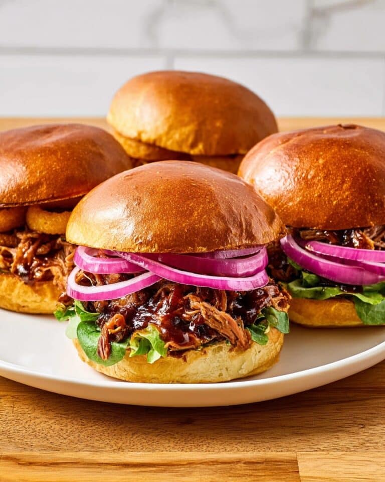 Pulled BBQ Aubergine & Black Bean Burgers Recipe