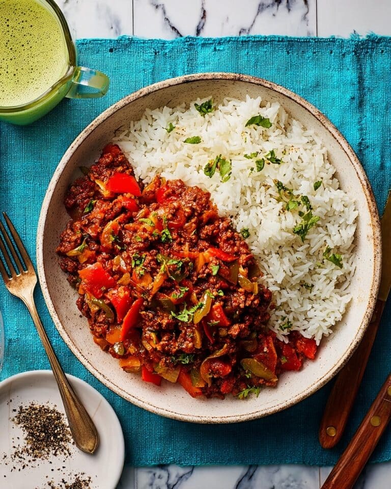Jamaican Bully Beef with Rice and Vegetables Recipe