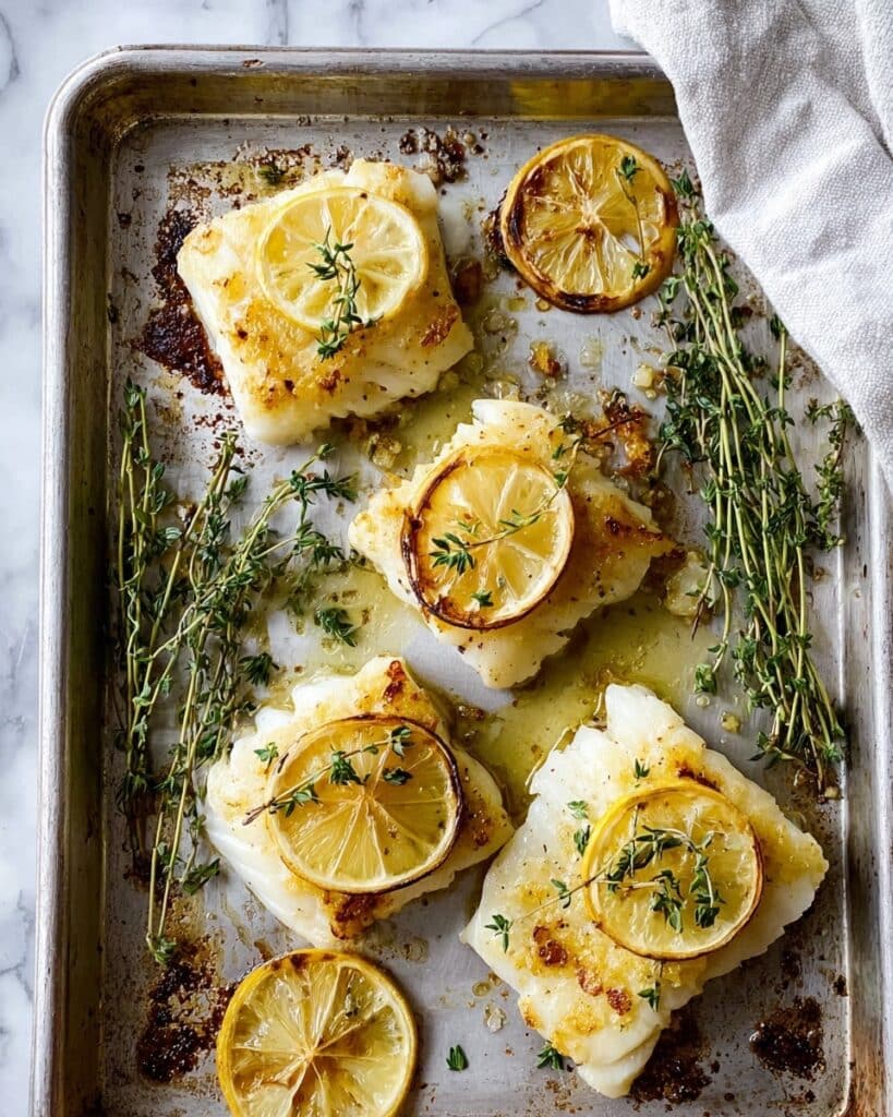Baked Cod with Lemon and Thyme Recipe