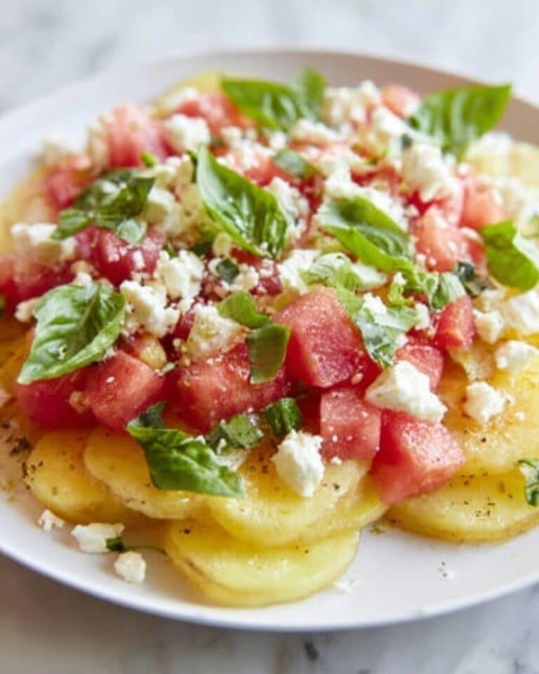 Melon, Feta, and Basil Salad Recipe