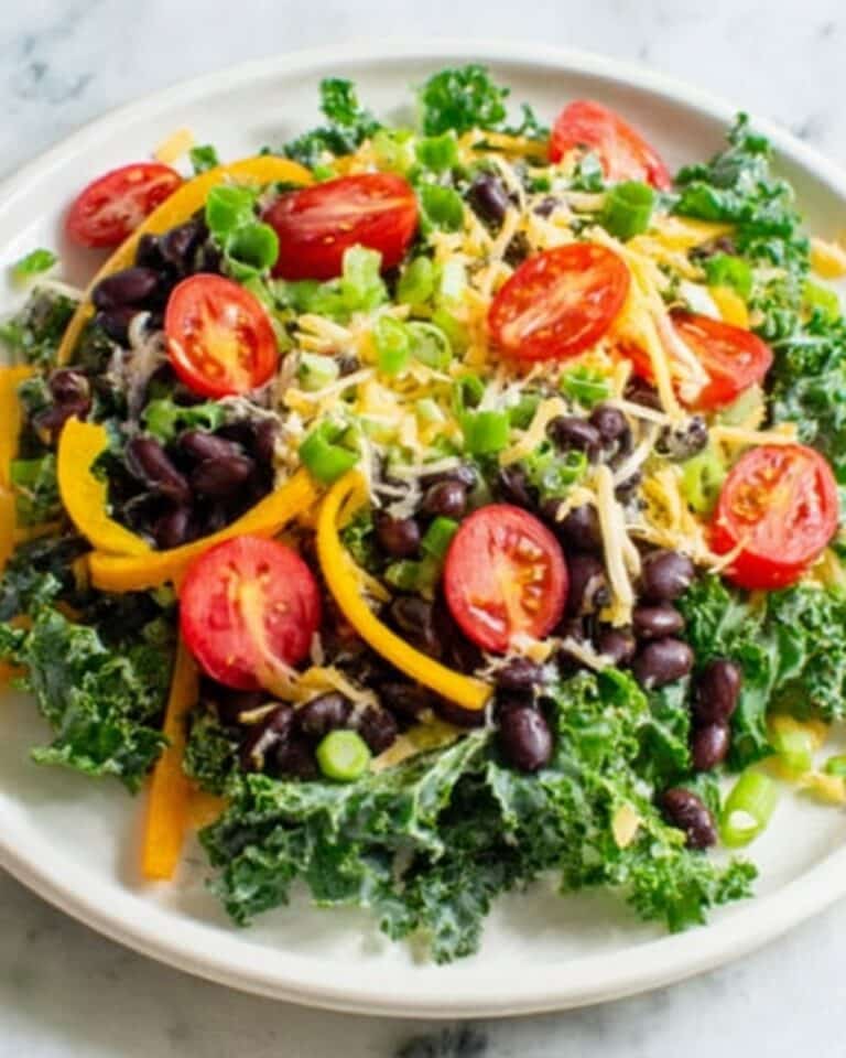 Kale Taco Salad with Chipotle Avocado Dressing Recipe