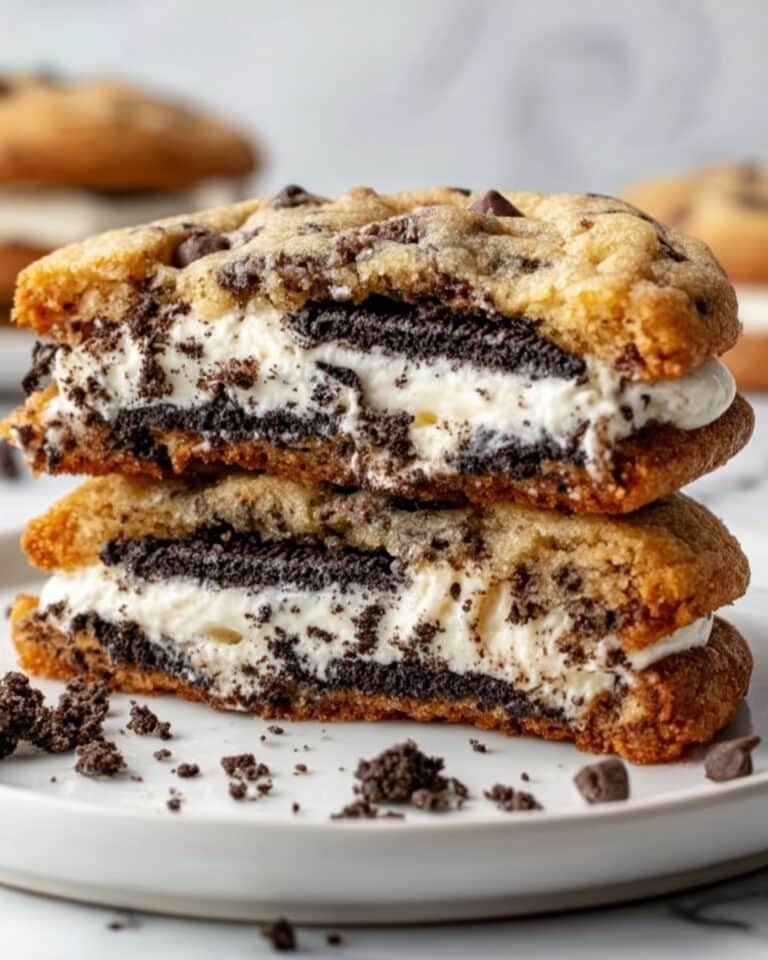 Ultimate Oreo Cheesecake Stuffed Chocolate Chip Cookies Recipe