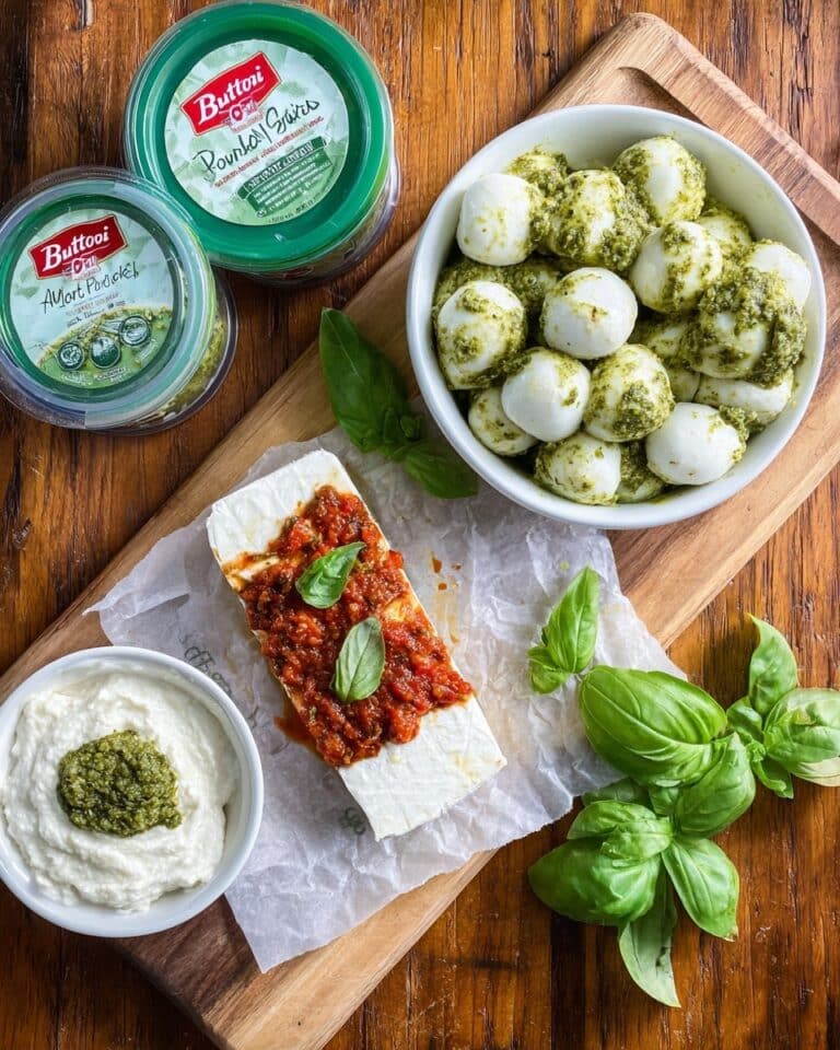 Pesto Cheese and Mozzarella Snack Hacks Recipe