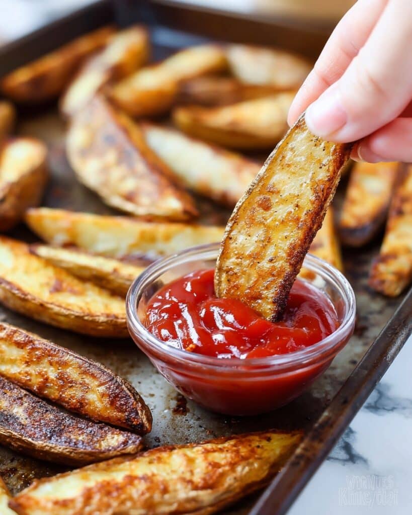 Seasoned Oven-Baked Potato Wedges Recipe